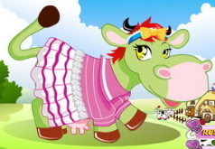 игры корова девушка одевается