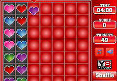 Игра Матч 3 Сердца Святого Валентина