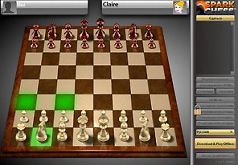 игра шахматы с уровнем сложности