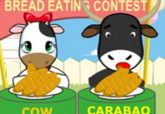 игры еда булочек коровами наперегонки