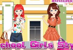 игры школьная девичья мода