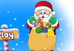 Игра Санта и падающие подарки