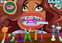 игры школа монстров лечить зубы