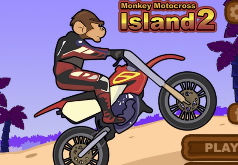 Игра Обезьяний мотокросс на острове 2