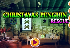 Игры Счастливого Рождества Побег пингвина