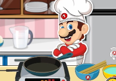 Игра Марио готовит спагетти