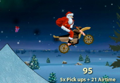 Гонки Деда Мороза на мотоцикле игра Santa Rider 2
