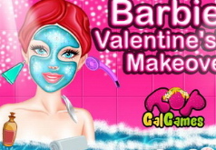 Игры Барби Макияж в День Валентина