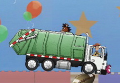 История игрушек Вуди на грузовике