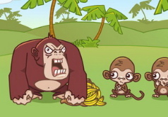 обезьяна ловит бананы игры