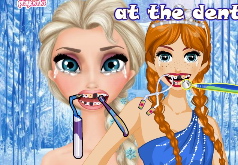 Игры Эльза и Анна у дантиста