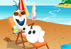 Игры Олаф отдыхает на пляже
