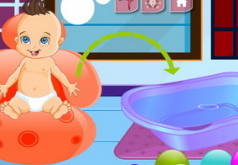 Игры симпатичные купания младенца
