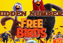 Игра Свободные птички спрятанные цифры