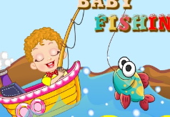 игра ребенок ловящий рыбу
