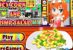 Игры салат с креветками