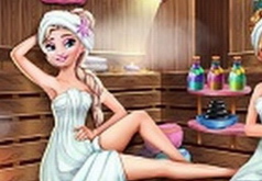 Игра Эльза в сауне