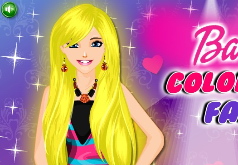 Игры Барби цветная мода