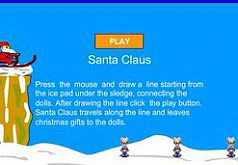 Игра Санта Клаус на санках
