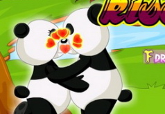 Игры Панды целуются