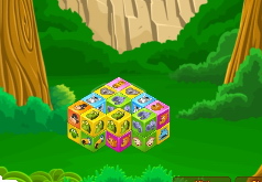 Игра Маджонг для детей: Кубики с животными