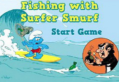 Игры Рыбалка с серфером Смурфом