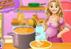 Игры Sweety Rapunzel, готовящий Куриный Суп