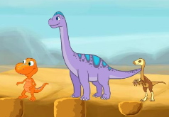 Игра Поезд динозавров Водопой
