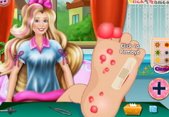 Игры Барби Лечение ноги