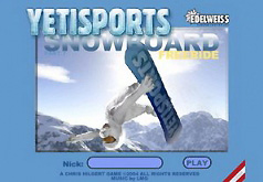 Игра Йети спорт Часть 7 Сноуборд Фрирайд
