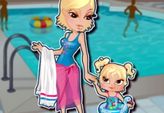 Игры Мама и дочь в аквапарке