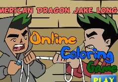 Игра Раскраска онлайн: Американский дракон онлайн