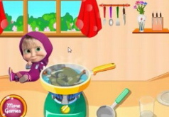 игра маша готовит кашу