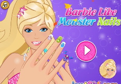 игры для девочек барби красить ногти
