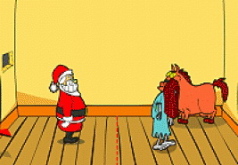 Игра Санта Клаус с пилой