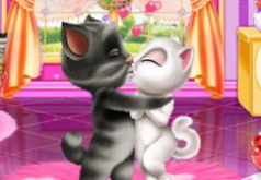 Игры Говорящий Кот Том и любовный поцелуй