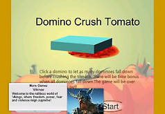 Игра Разрушение томата с помощью домино