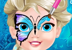 игра рисовать бабочку на лице
