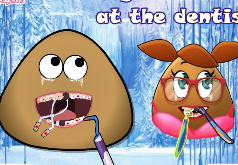 Игры Пара Pou у дантиста