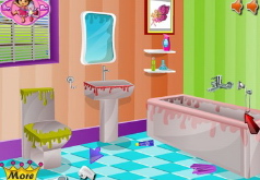 Игры Барби чистит ванну