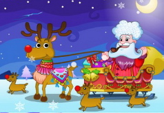 Игра Счастливый Санта Клаус и олени