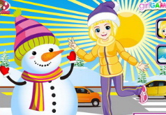 Игры снеговик и девочка