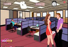 Игры The Sneaky Office Kiss Games