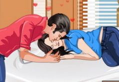 игры для девушек поцелуи в постели