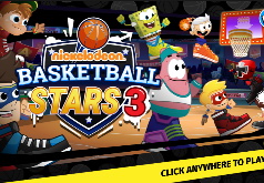 Игра Мультяшные Звезды Баскетбола на Троих