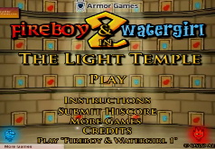 Игры огонь и вода в светлом храме во весь экран