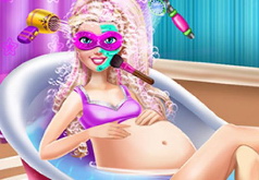 Игра Спа день беременной Барби