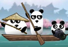 Игра 3 панды в Японии