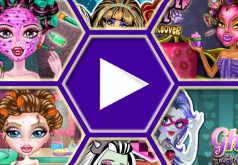 игры для девочек монстр макияж