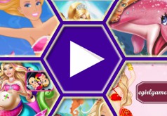 Игры Барби сверкающая русалка